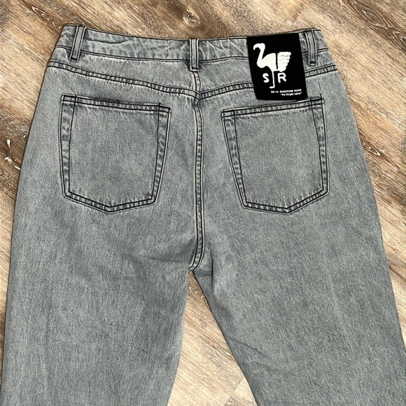 NWT Sandrine Rose SR Women's Jeans Size 28 Gray Straight Leg - Picture 6 of 16